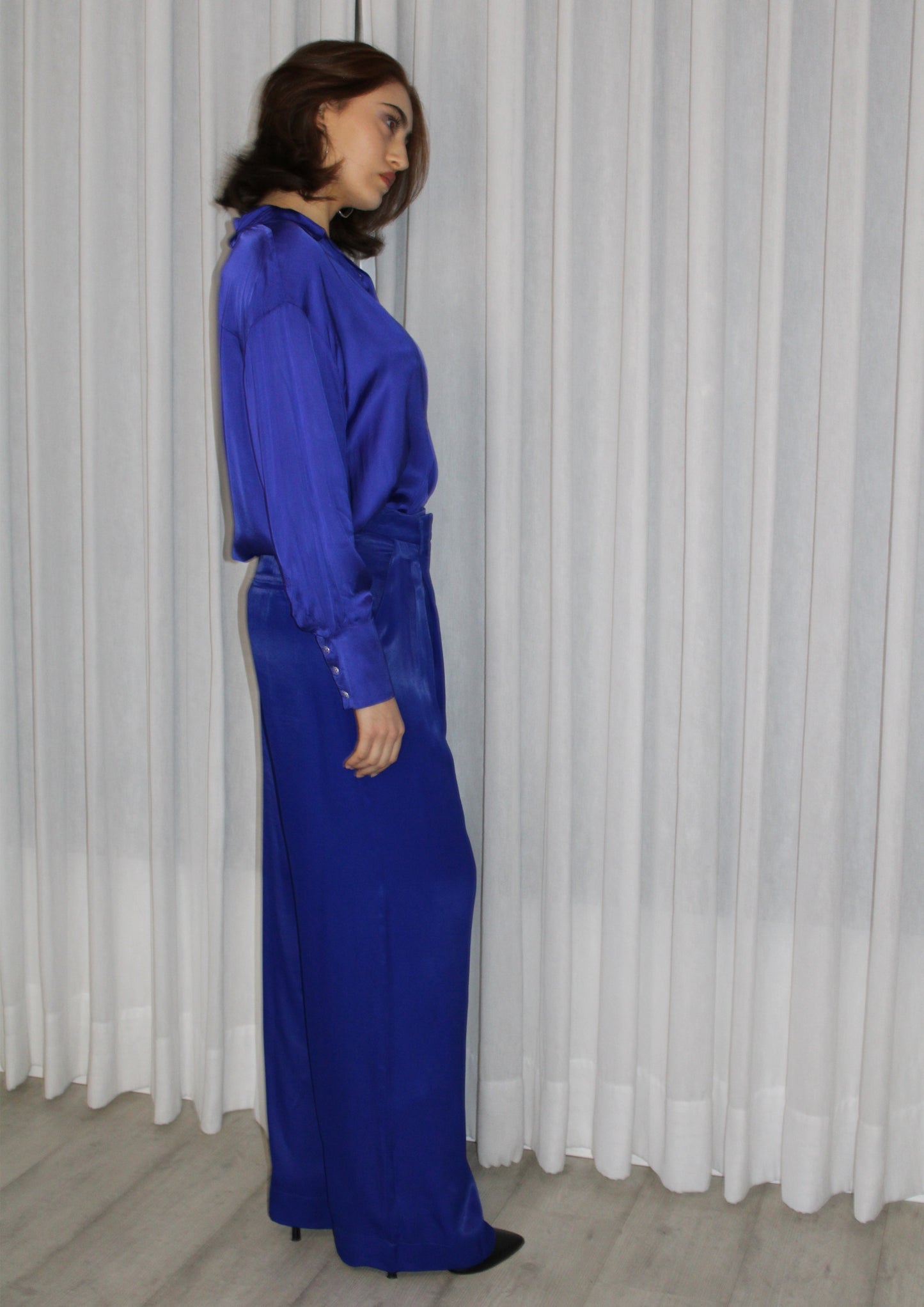 Royal blue Button-up shirt